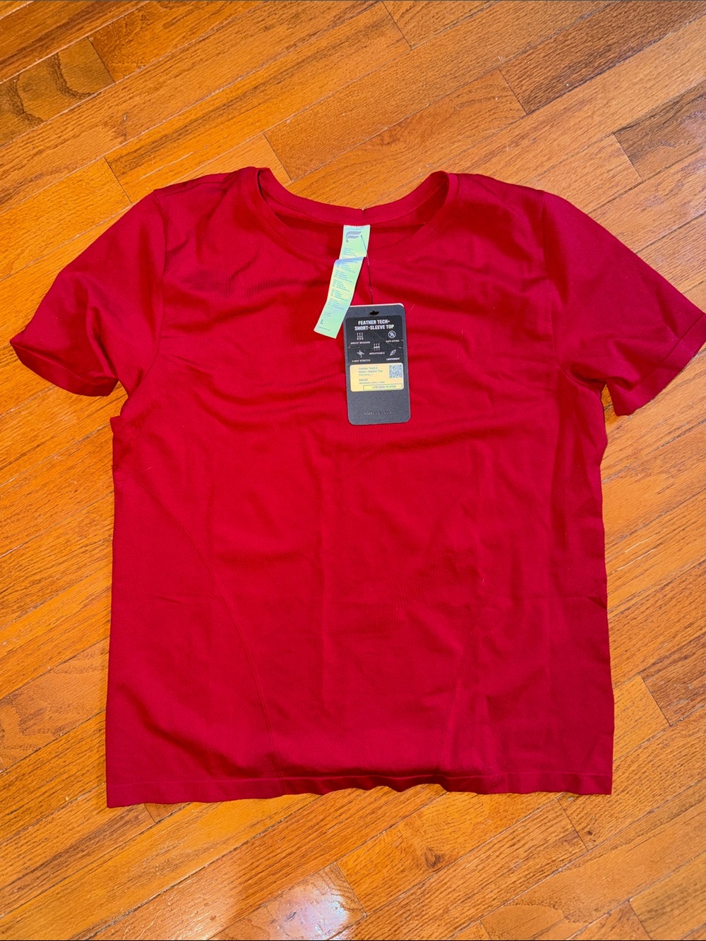 Fabletics Red Feather Tech Short-Sleeve Top